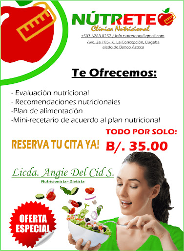 Nútrete Clínica Nutricional - Lic. Angie Del Cid